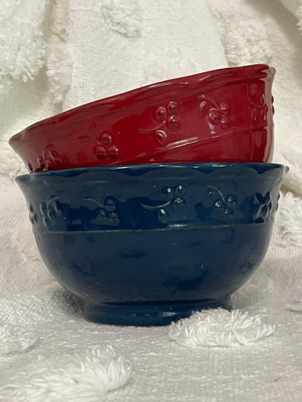 Vintage Bella Glazed Stoneware 5” Bowls by Debby‎ Segura